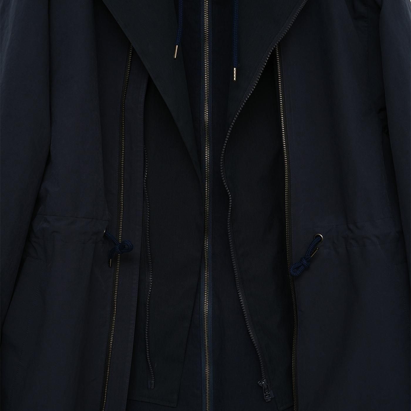 FACETASM * JOO-CO-M02 TRIPLE LAYERED COAT * Navy