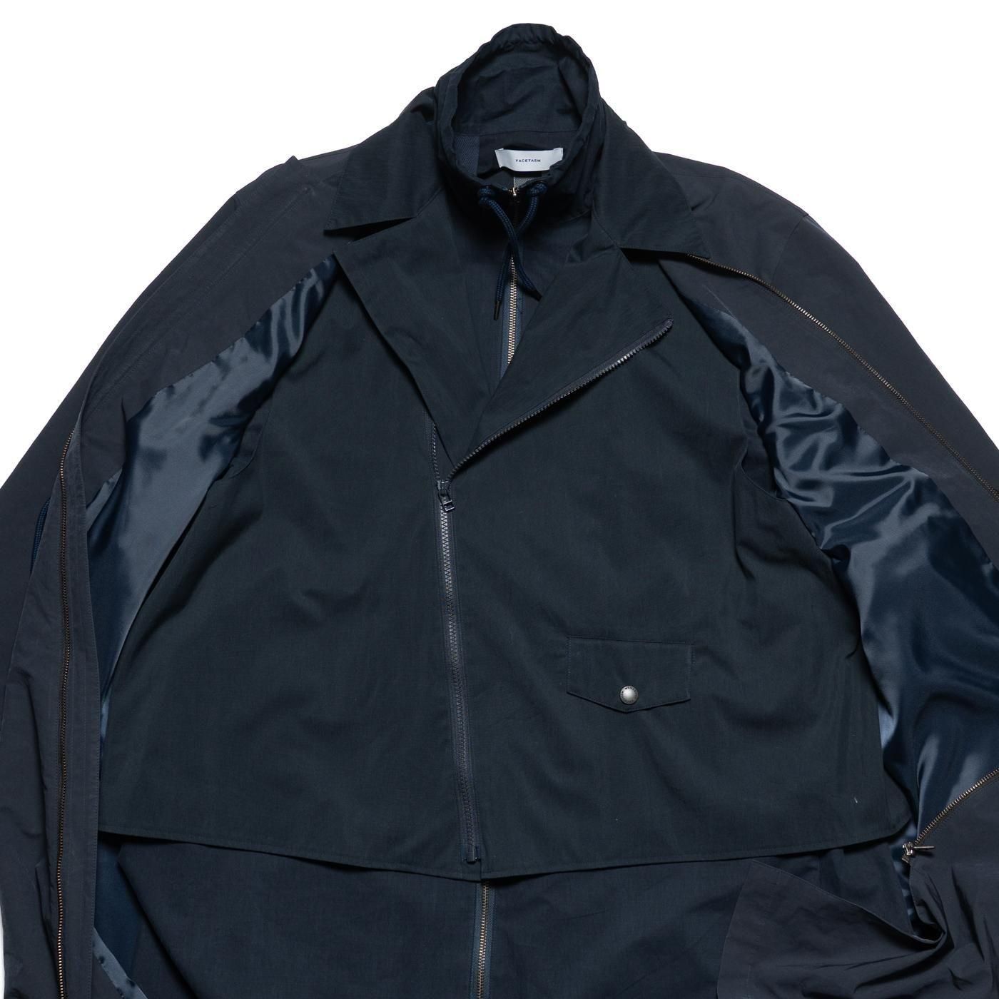 FACETASM * JOO-CO-M02 TRIPLE LAYERED COAT * Navy