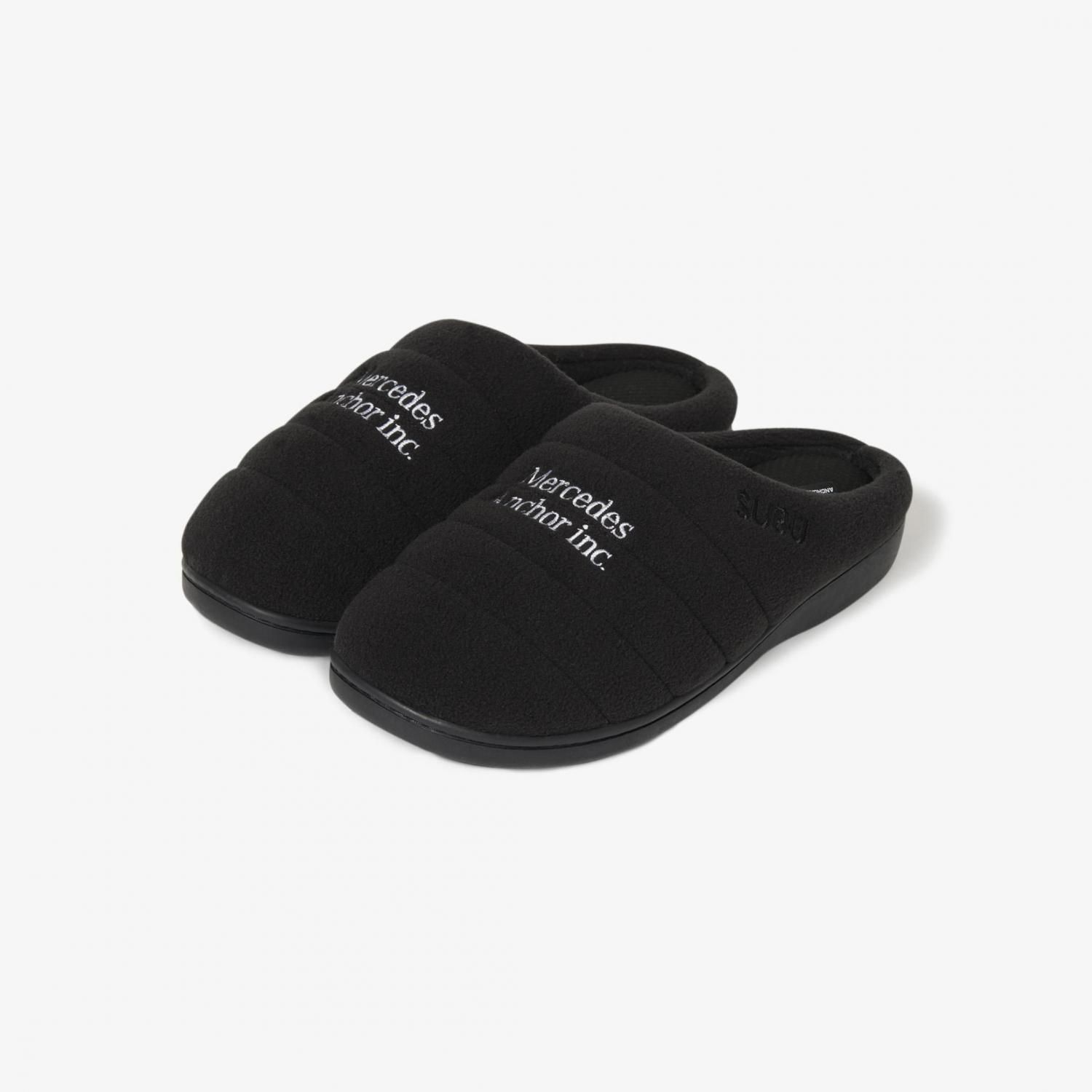 ANCHOR INC. * FLEECE SUBU SANDLES * Black