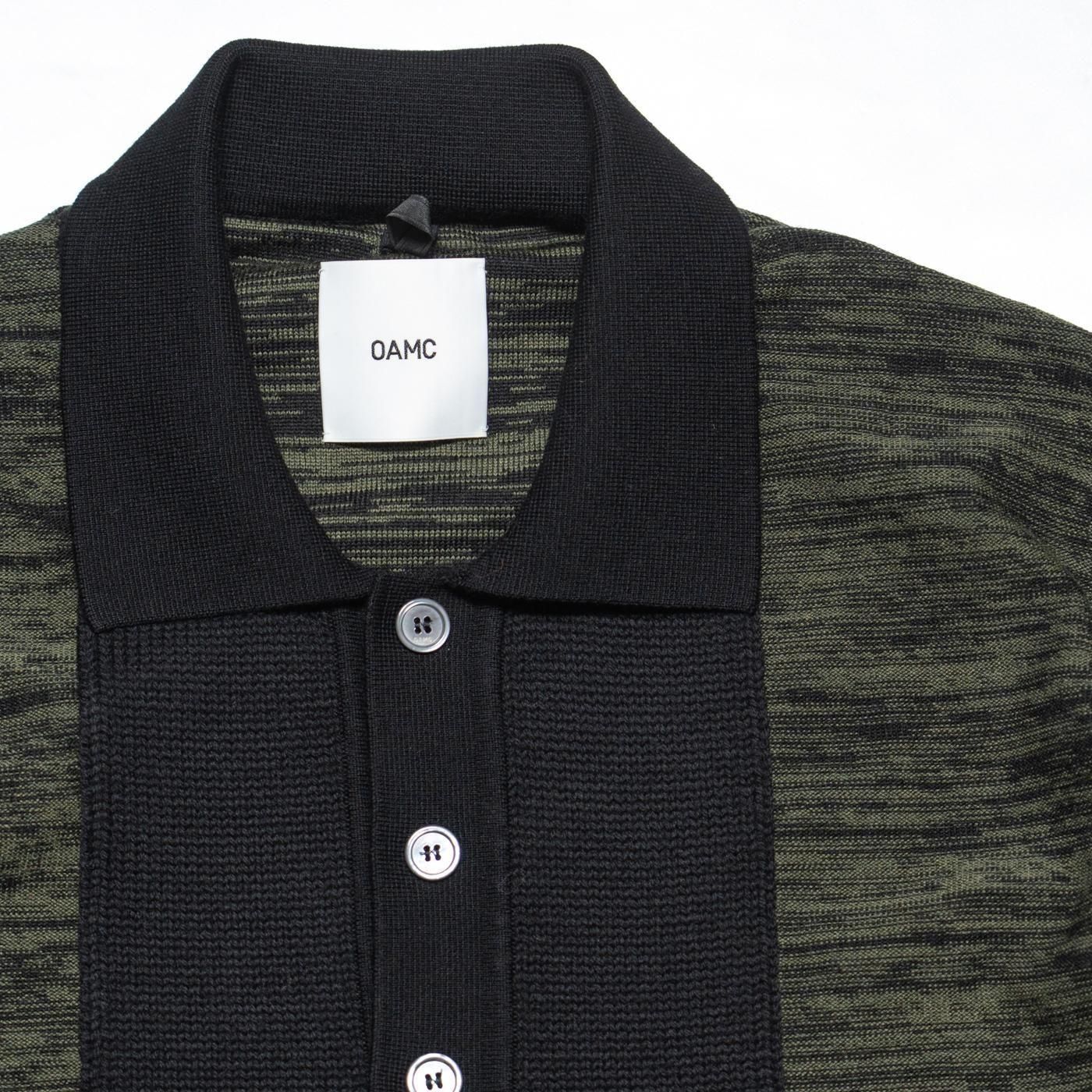 OAMC * OAF5MM02AP POLO KNIT * Black/Green 