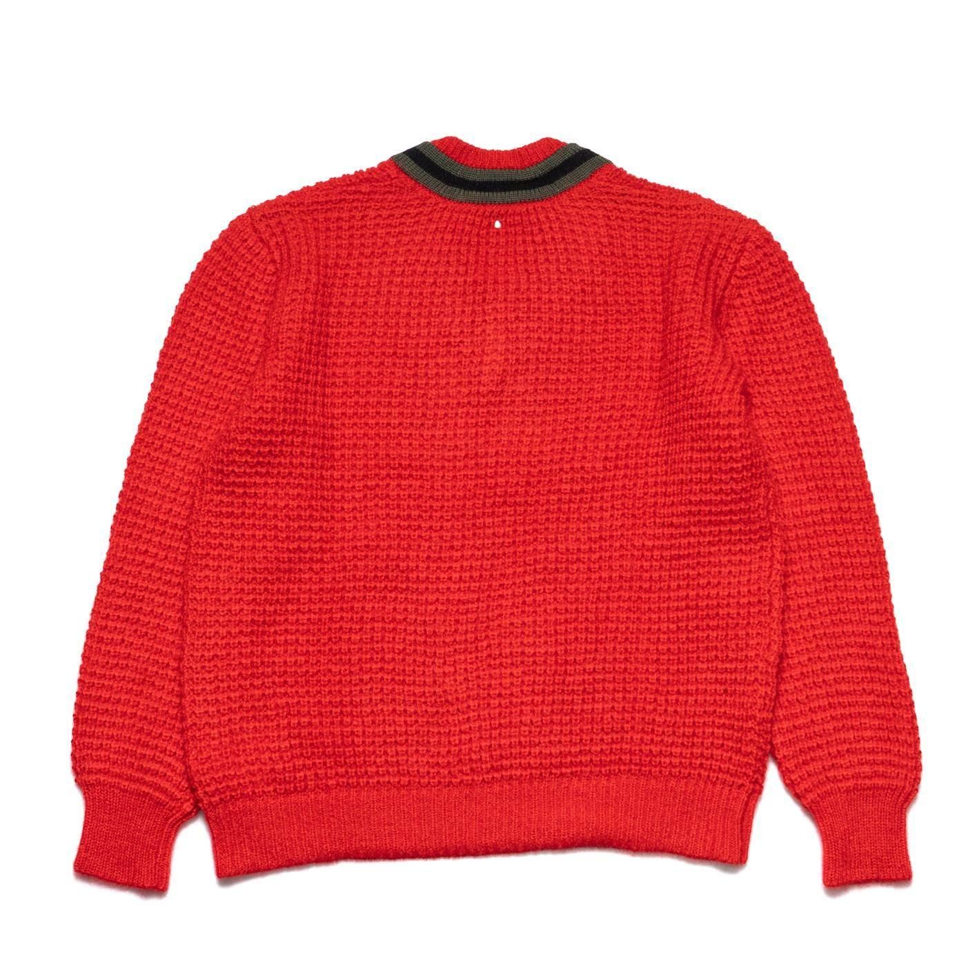 OAMC * OAF5MM07AP V-NECK PULLOVER KNIT * Red