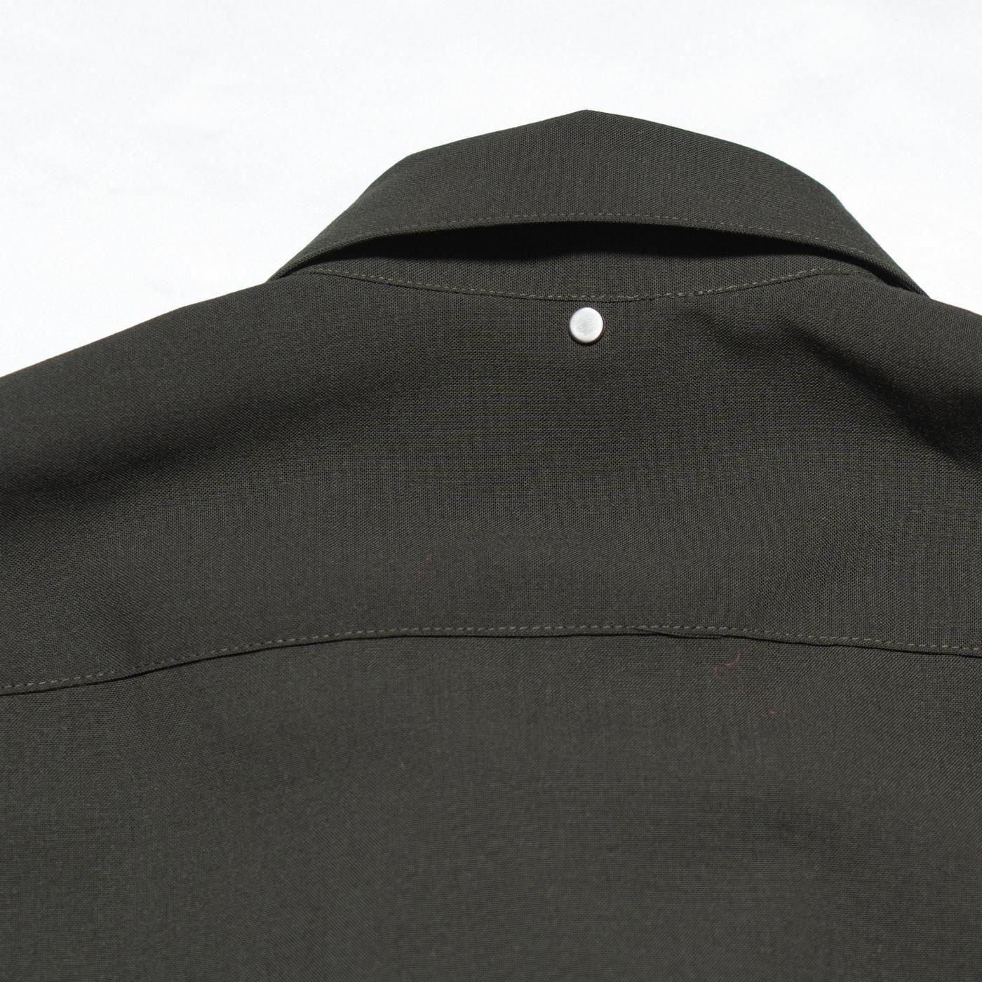 OAMC * OAF5MS11BP  WOOL SHIRT WITH DOUBLE OPENING * Dark Green