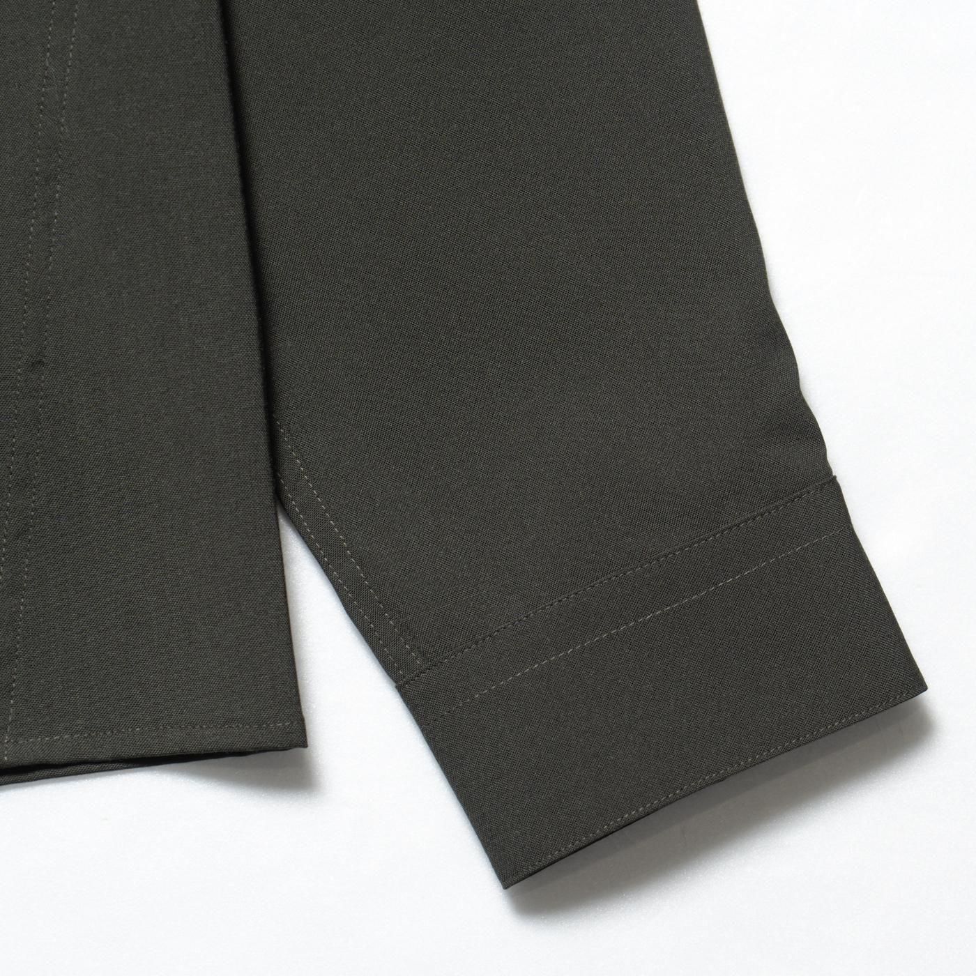 OAMC * OAF5MS11BP  WOOL SHIRT WITH DOUBLE OPENING * Dark Green