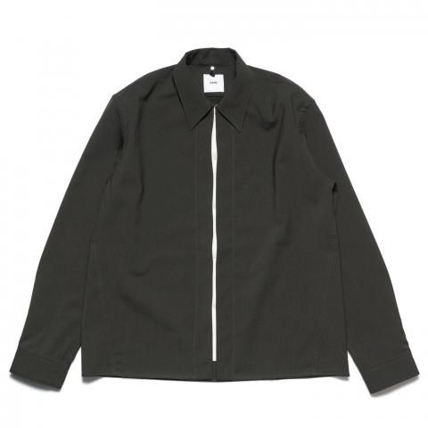 OAMC * OAF5MS11BP  WOOL SHIRT WITH DOUBLE OPENING * Dark Green