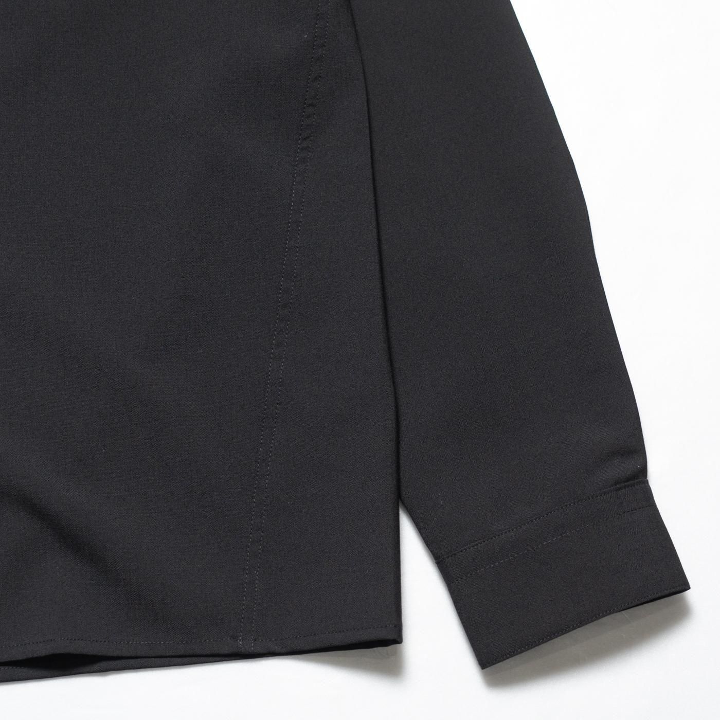 OAMC * OAF5MS11BP  WOOL SHIRT WITH DOUBLE OPENING * Black