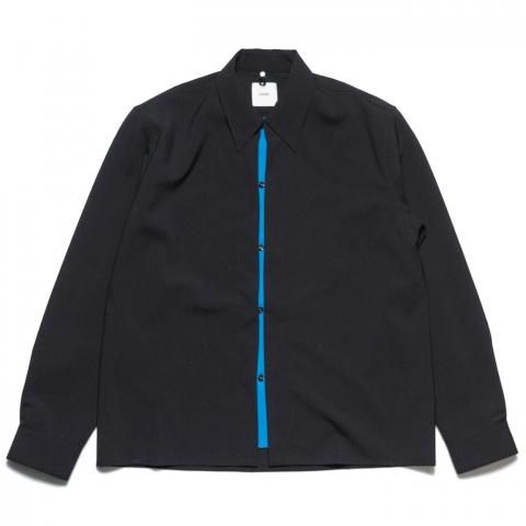 OAMC * OAF5MS11BP  WOOL SHIRT WITH DOUBLE OPENING * Black