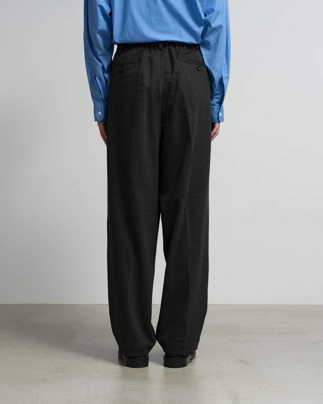 Graphpaper * GM254-40051 SIDOGRAS Melange Ponte Wide Tapered Slacks(2Ÿ)