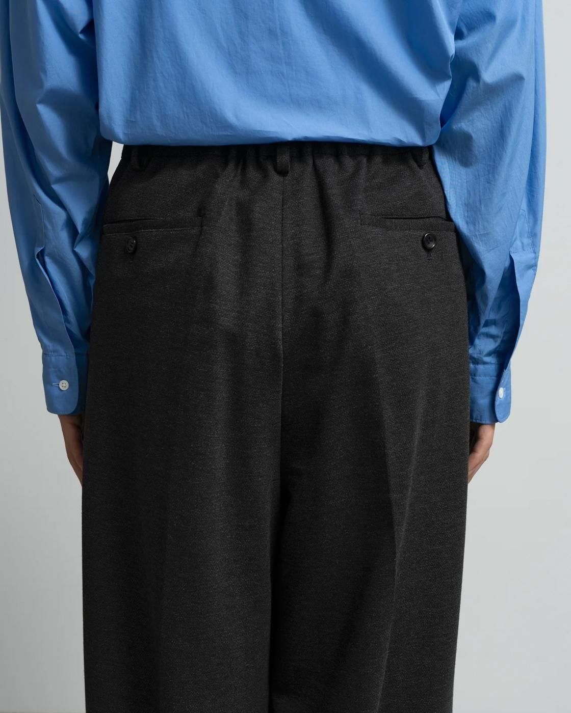 Graphpaper * GM254-40051 SIDOGRAS Melange Ponte Wide Tapered Slacks(2Ÿ)