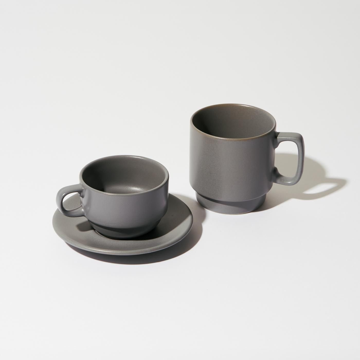 FreshService * FDS254-99107 FDS_STACKING CUP AND SAUCER * Gray