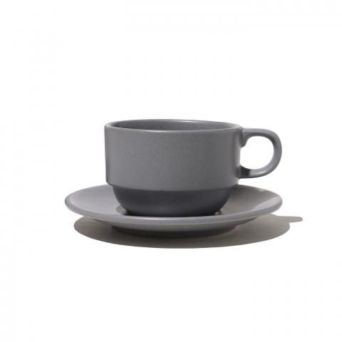 FreshService * FDS254-99107 FDS_STACKING CUP AND SAUCER * Gray