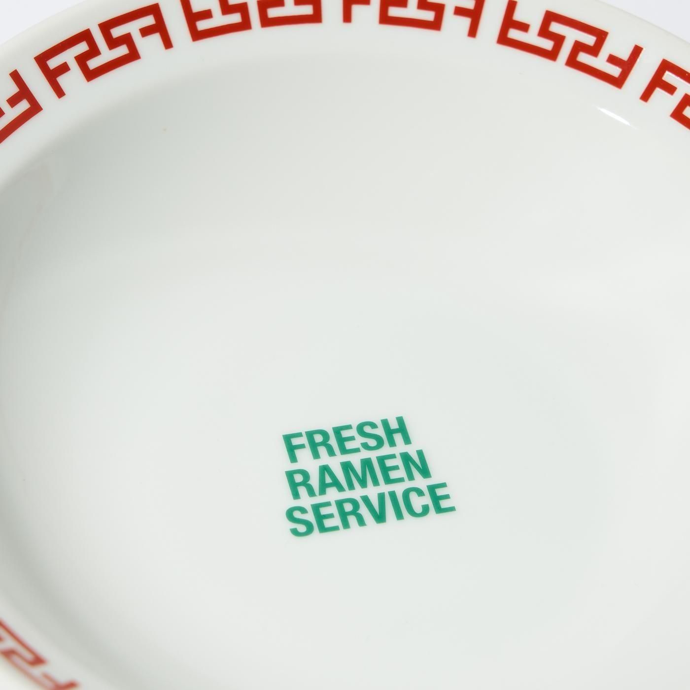 FreshService * FDS254-99292 SHALLOW BOWL_SMALL * White/Red
