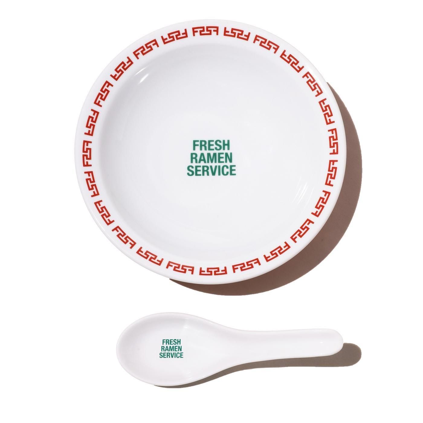 FreshService * FDS254-99289 RAMEN BOWL * White/Red