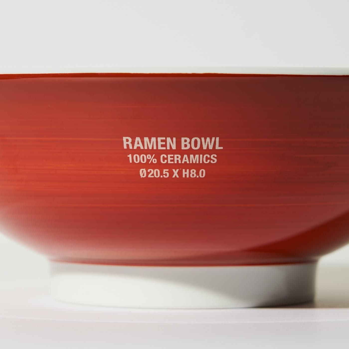 FreshService * FDS254-99289 RAMEN BOWL * White/Red