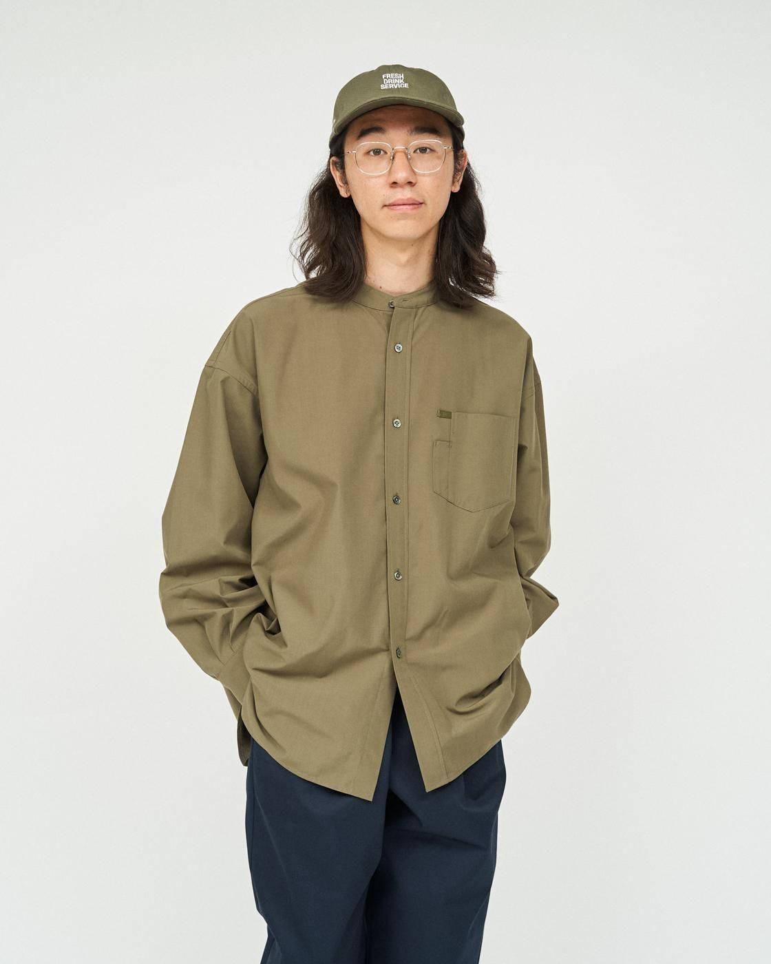 FreshService * SERVICE WORK BAND COLLAR SHIRT(5Ÿ)