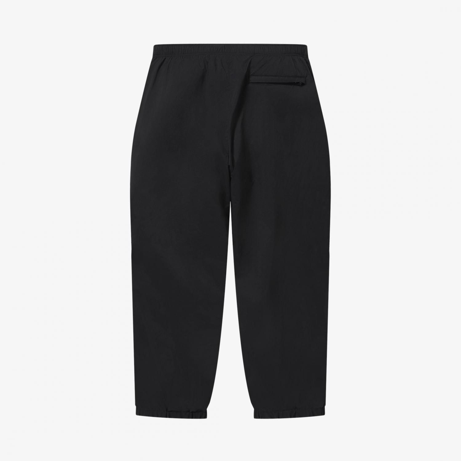 ANCHOR INC. * BOLD LOGO RIPSTOP TRACK PANTS * Black | public