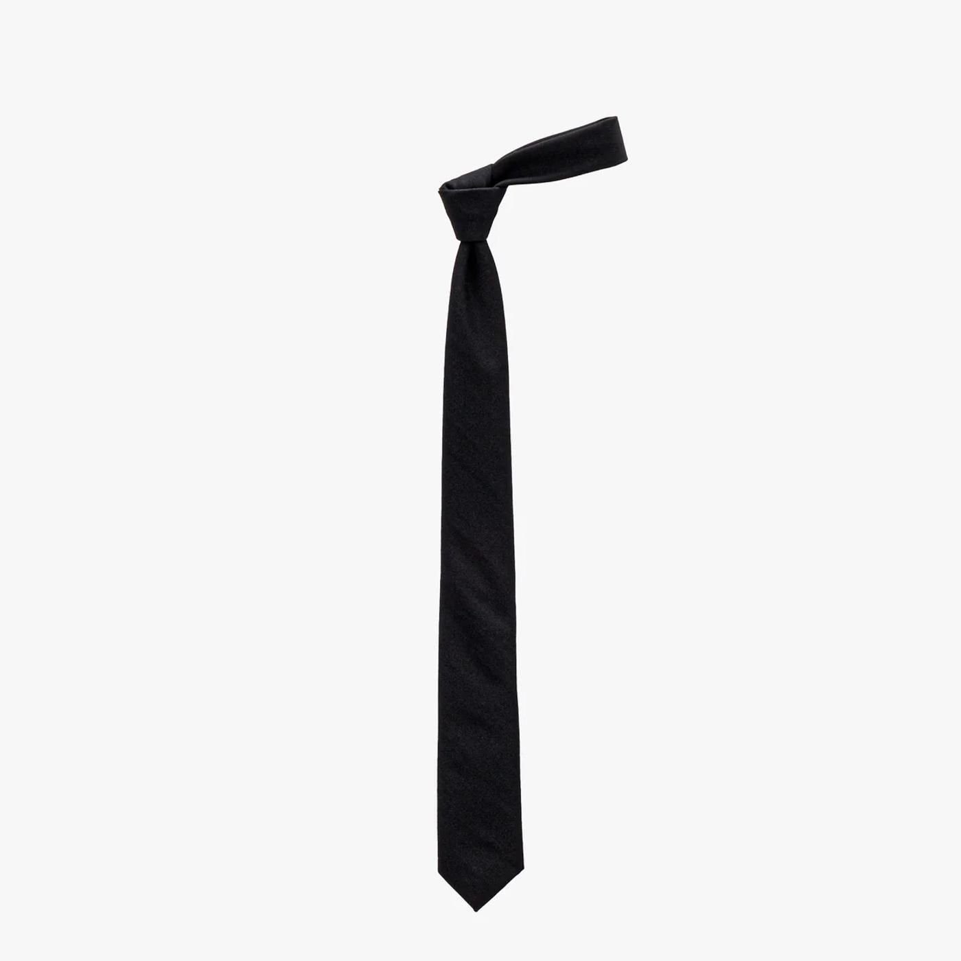 Graphpaper * GU261-90217B Wool Doeskin Necktie * Black