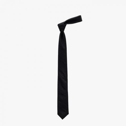 Graphpaper * GU261-90217B Wool Doeskin Necktie * Black