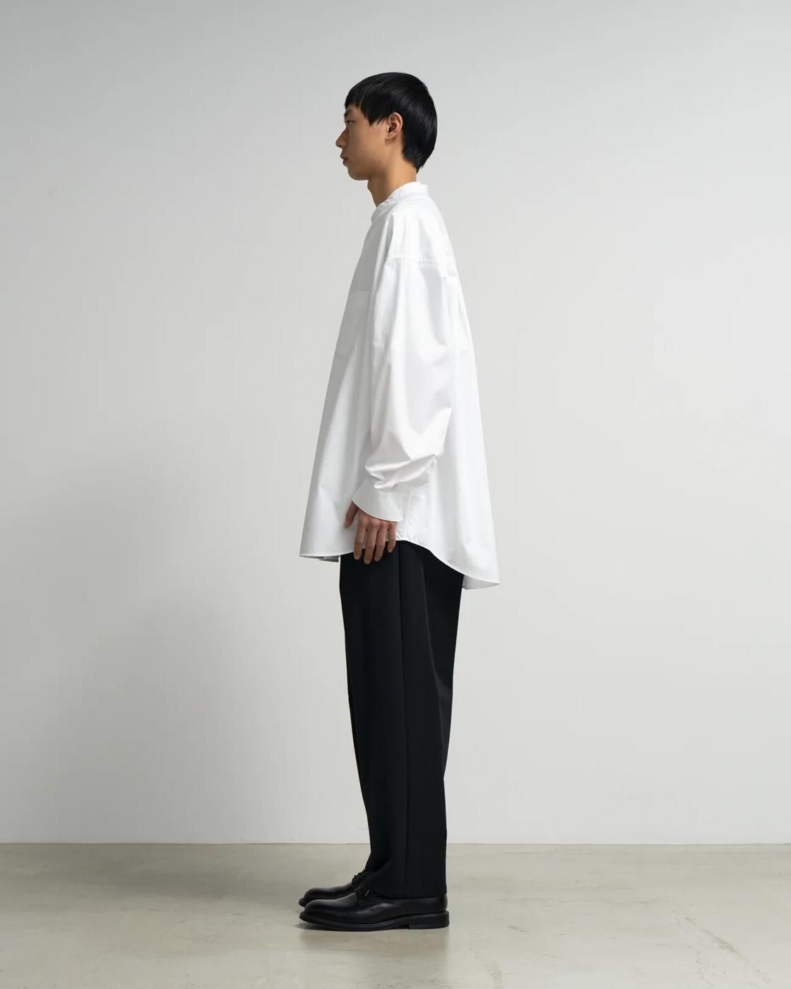 Graphpaper * GM261-50030B High Count Regular Collar Round Cut Oversied Shirt(4色展開)