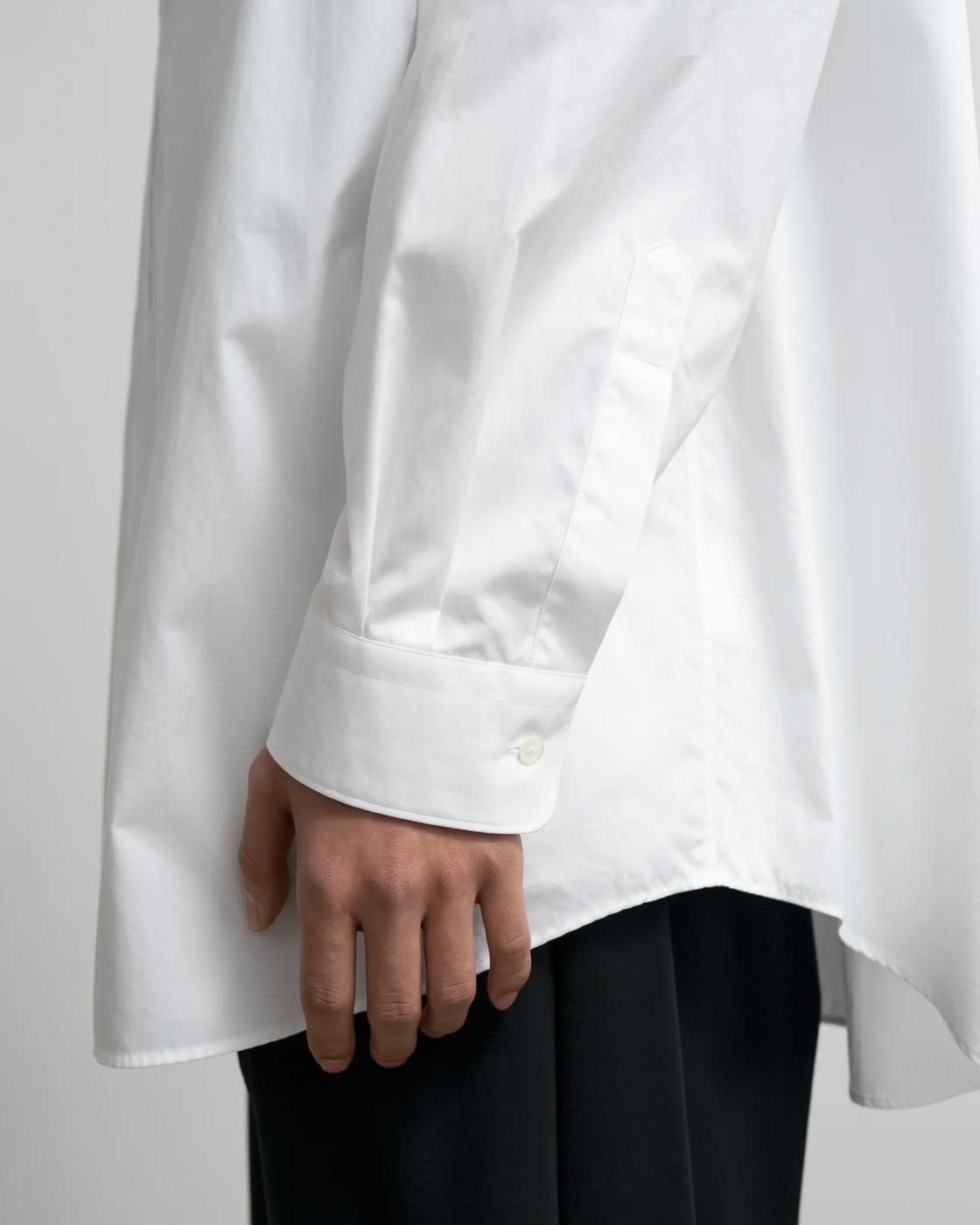 Graphpaper * GM261-50030B High Count Regular Collar Round Cut Oversied Shirt(4色展開)