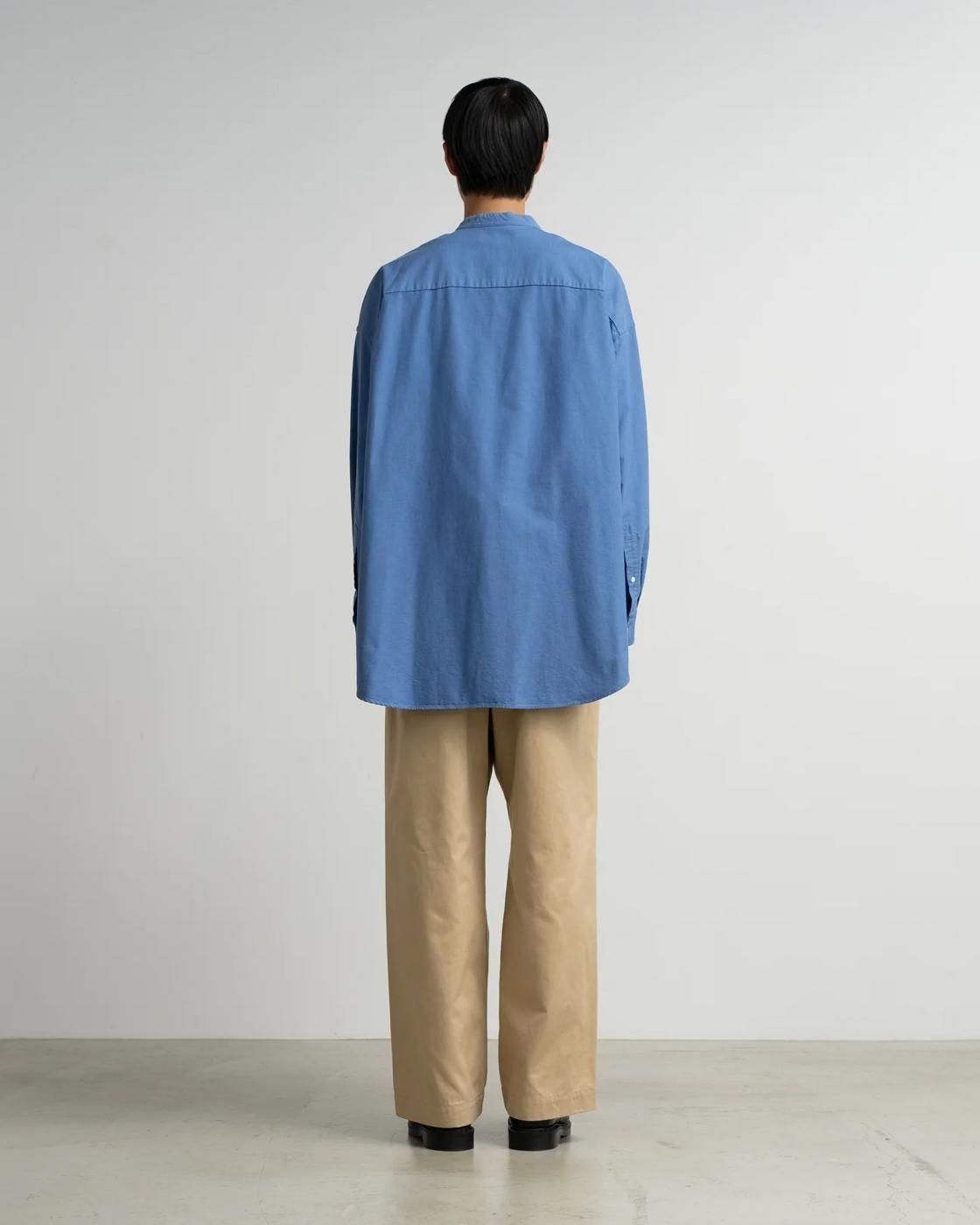 トップス graphpaper oversized band collar shirt Broad S/S Oversized Band Collar Shirt – Graphpaper