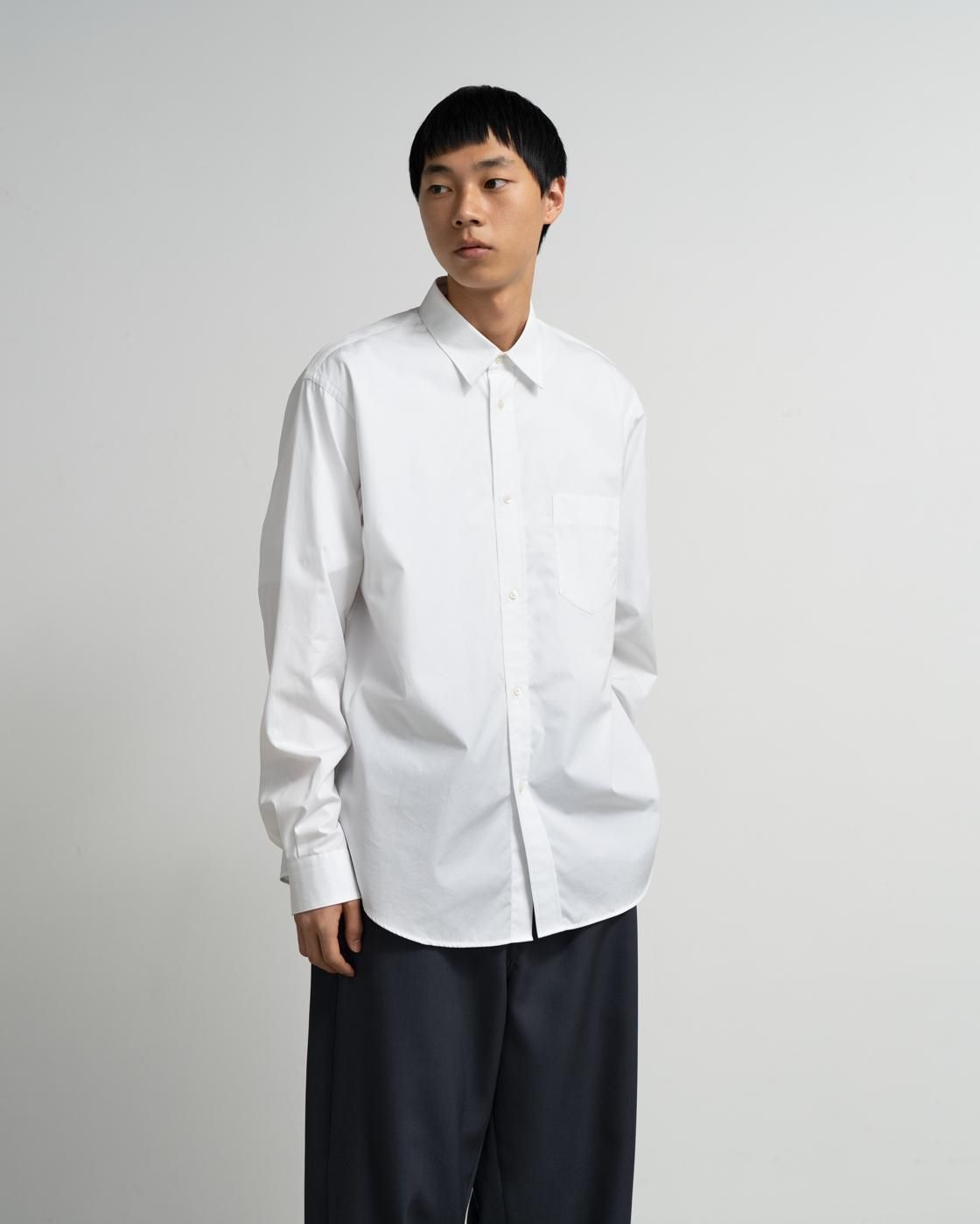 Graphpaper * High Count Regular Collar Round Cut Shirt (4色展開