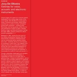 JOCY DE OLIVEIRA / Estórias Para Voz, Instrumentos Acústicos e Eletrônicos (LP)