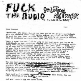 EUGENE CHADBOURNE / Fuck The Audio Evolution Network (Cassette)