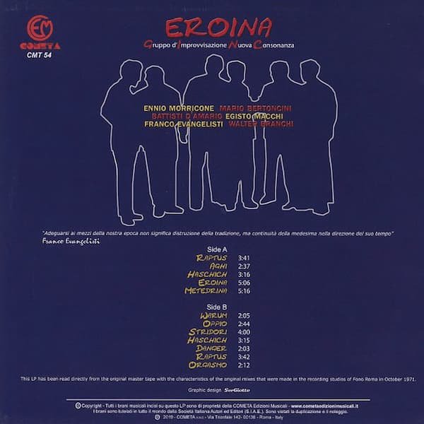 GRUPPO DI IMPROVVISAZIONE NUOVA CONSONANZA / Eroina (LP Clear vinyl) - other images