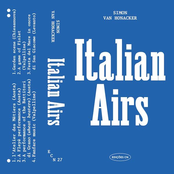 SIMON VAN HONACKER / Italian Airs (Cassette)