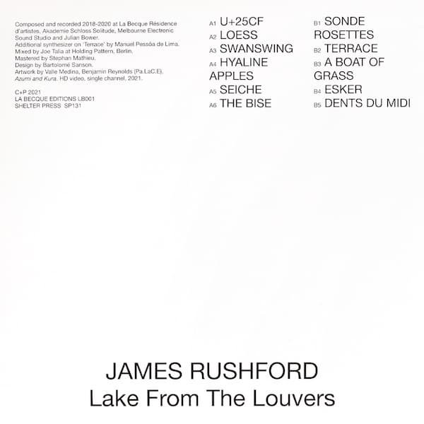 JAMES RUSHFORD / Lake From The Louvers (LP) - other images