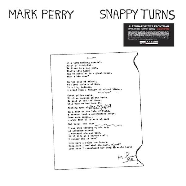 MARK PERRY / Snappy Turns (LP Clear Vinyl) Cover