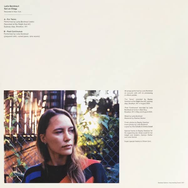 LEILA BORDREUIL / Not An Elegy (LP Silver Vinyl) - other images
