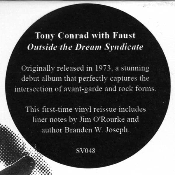 TONY CONRAD WITH FAUST / Outside The Dream Syndicate (LP) - other images 2