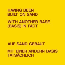 DICKIE LANDRY & LAWRENCE WEINER / Having Been Built on Sand (LP)
