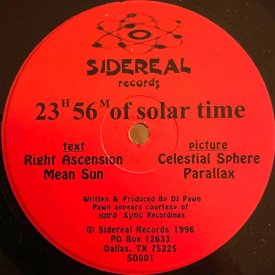 DJ PAWN / 23H56M Of Solar Time (12 inch-used) - sleeve image