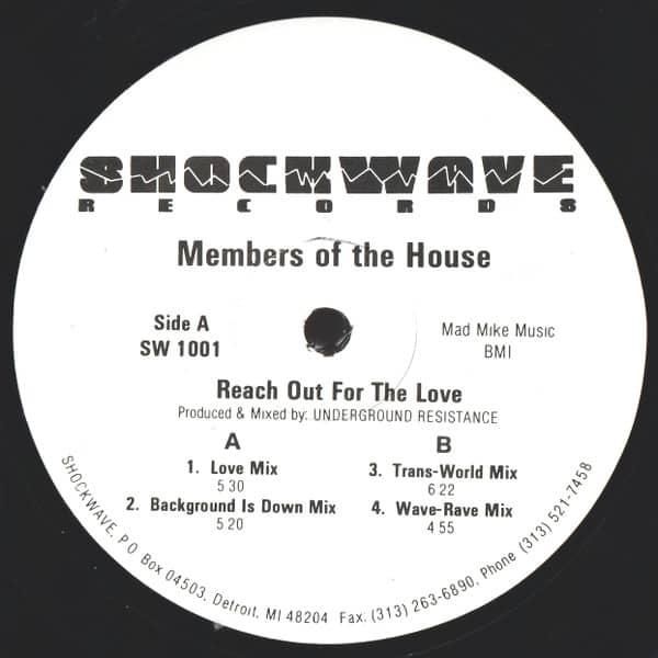 MEMBERS OF THE HOUSE / Reach Out For The Love (12 inch-used) - cover photo