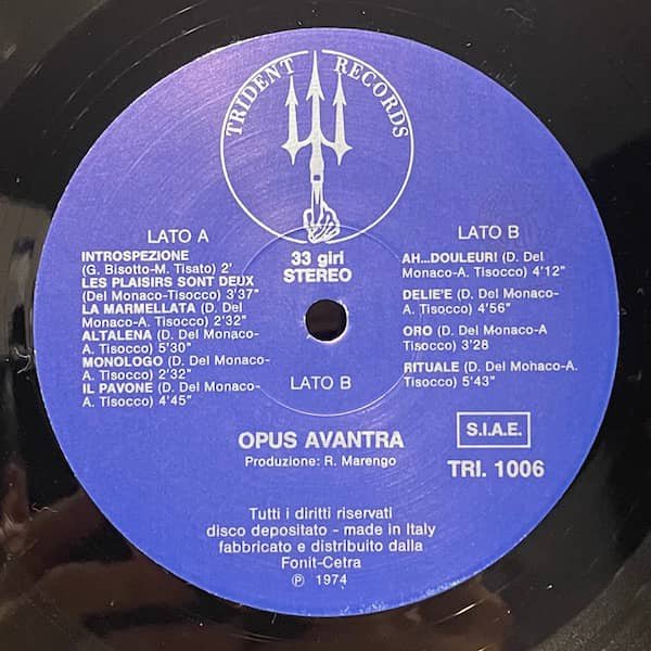 OPUS AVANTRA / Opus Avantra Donella Del Monaco (LP-used) - other images