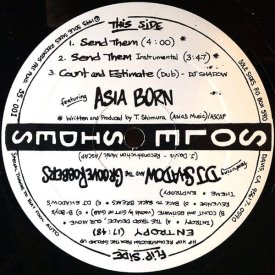 DJ SHADOW And THE GROOVE ROBBERS / ASIA BORN - Entropy / Send Them (12 inch-used) - sleeve image