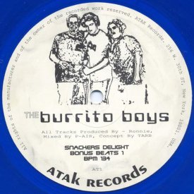 THE BURRITO BOYS / Snackers Delight / Check Out (12 inch) - sleeve image