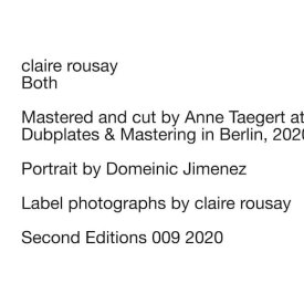CLAIRE ROUSAY / Both (LP+DL) - sleeve image