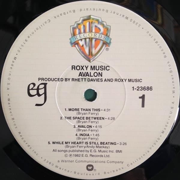 ROXY MUSIC | Avalon LP 中古 - STORE15NOV