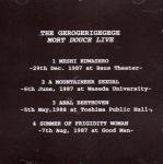 THE GEROGERIGEGEGE / Mort Douce Live (CD)