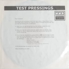 DEMDIKE STARE / Testpressing#002 (12 inch)