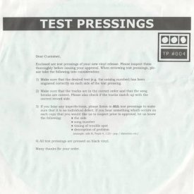DEMDIKE STARE / Testpressing#004 (12 inch)