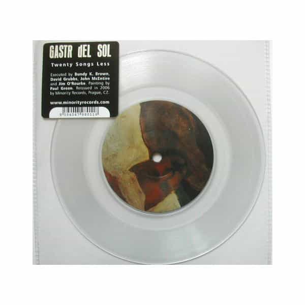 GASTR DEL SOL / 20 Songs Less (7 inch) Cover
