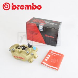 BREMBO（ブレンボ）4ピストンキャリパー P4 30/34mm 40mm ゴールド 右用 - 八宝屋