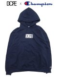 <img class='new_mark_img1' src='https://img.shop-pro.jp/img/new/icons8.gif' style='border:none;display:inline;margin:0px;padding:0px;width:auto;' />[DOPE] DOPE x Champion BOX LOGO HOODIE(NV)