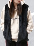 <img class='new_mark_img1' src='https://img.shop-pro.jp/img/new/icons8.gif' style='border:none;display:inline;margin:0px;padding:0px;width:auto;' />[quolt] REVERSIBLE BOA VEST(BK)