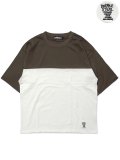 <img class='new_mark_img1' src='https://img.shop-pro.jp/img/new/icons20.gif' style='border:none;display:inline;margin:0px;padding:0px;width:auto;' />[DOUBLE STEAL] Bi COLOR HALF SLEEVE TEE