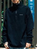 <img class='new_mark_img1' src='https://img.shop-pro.jp/img/new/icons20.gif' style='border:none;display:inline;margin:0px;padding:0px;width:auto;' />[SUBCIETY] FLEECE HALF ZIP TOP(BK)